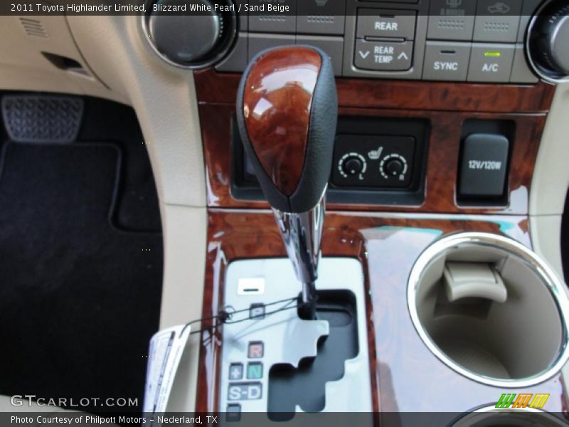Blizzard White Pearl / Sand Beige 2011 Toyota Highlander Limited