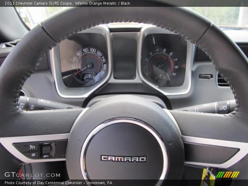 Inferno Orange Metallic / Black 2011 Chevrolet Camaro SS/RS Coupe