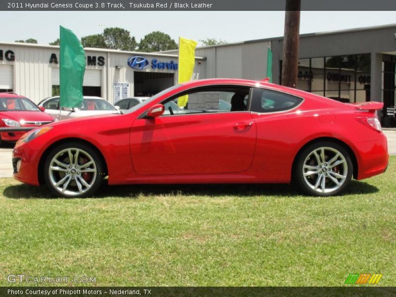 Tsukuba Red / Black Leather 2011 Hyundai Genesis Coupe 3.8 Track