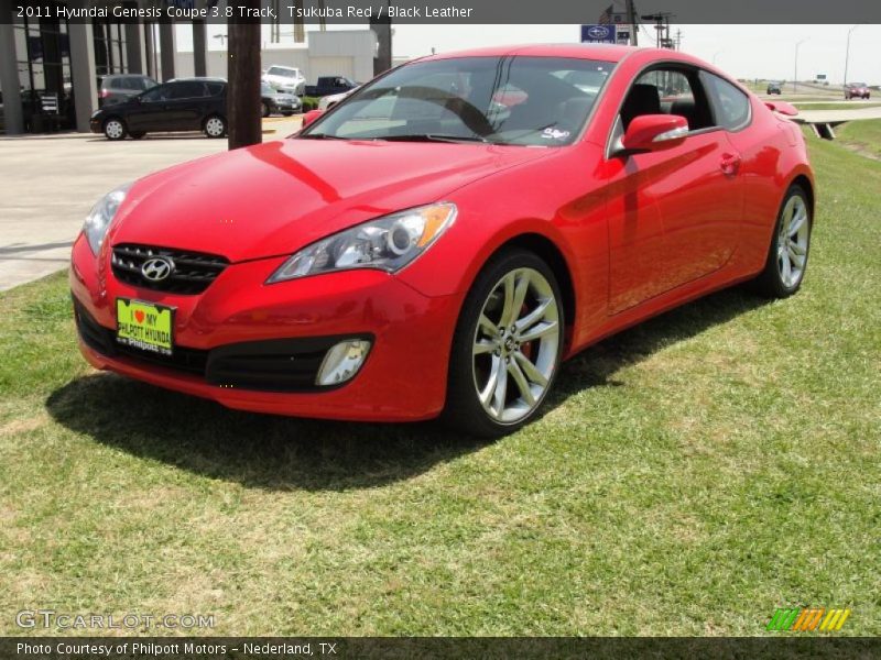 Tsukuba Red / Black Leather 2011 Hyundai Genesis Coupe 3.8 Track