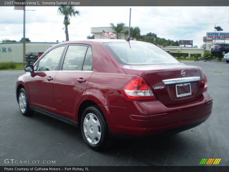 Sonoma Sunset / Beige 2007 Nissan Versa S