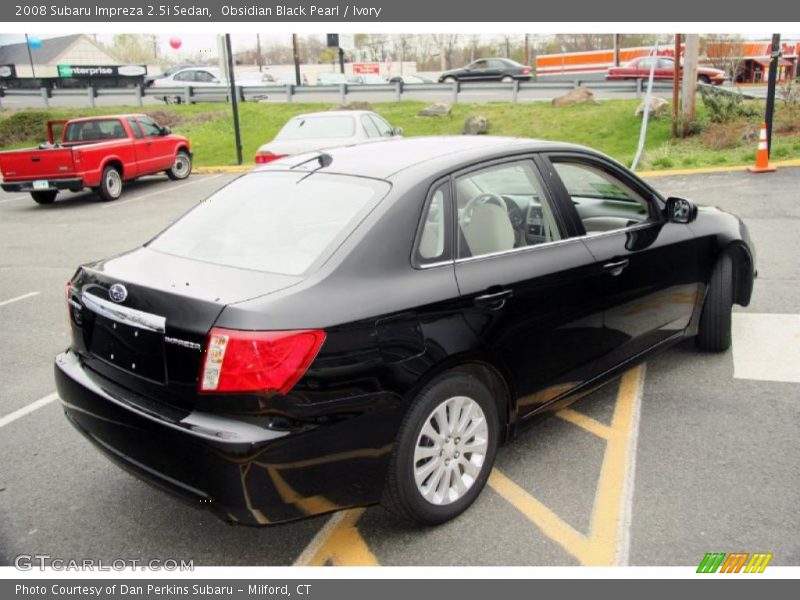 Obsidian Black Pearl / Ivory 2008 Subaru Impreza 2.5i Sedan