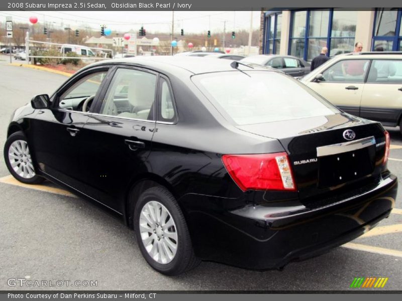 Obsidian Black Pearl / Ivory 2008 Subaru Impreza 2.5i Sedan