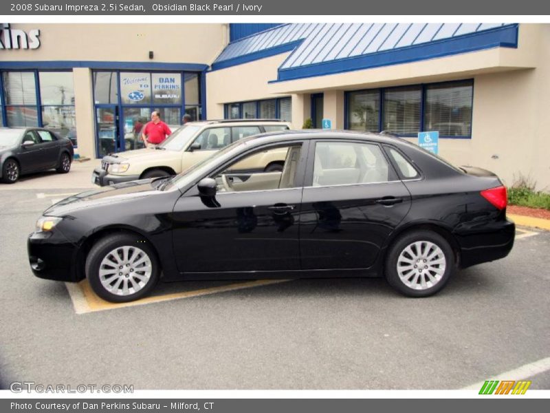 Obsidian Black Pearl / Ivory 2008 Subaru Impreza 2.5i Sedan