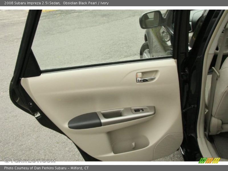 Obsidian Black Pearl / Ivory 2008 Subaru Impreza 2.5i Sedan