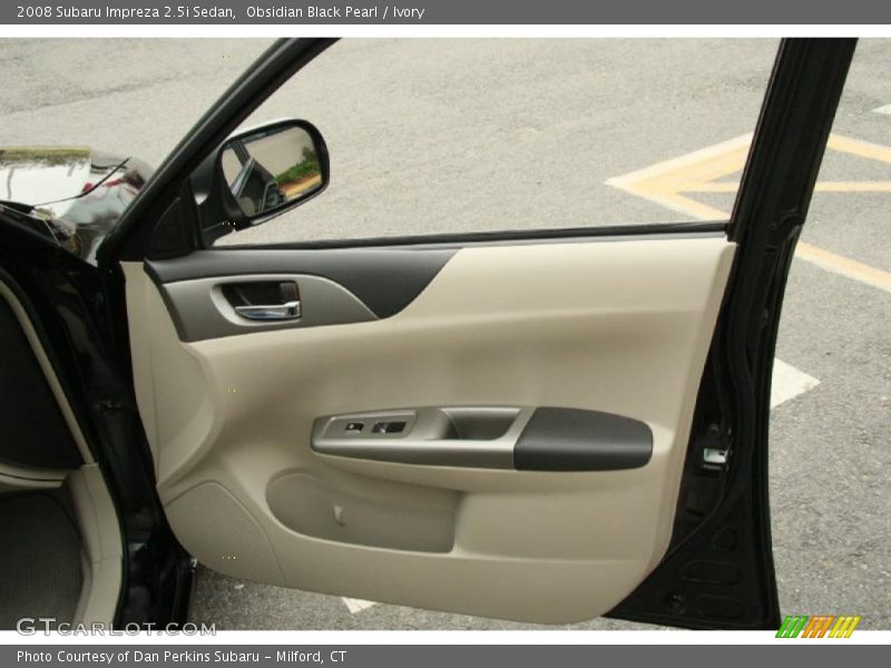 Obsidian Black Pearl / Ivory 2008 Subaru Impreza 2.5i Sedan
