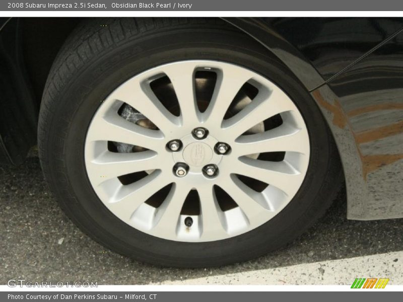 Obsidian Black Pearl / Ivory 2008 Subaru Impreza 2.5i Sedan