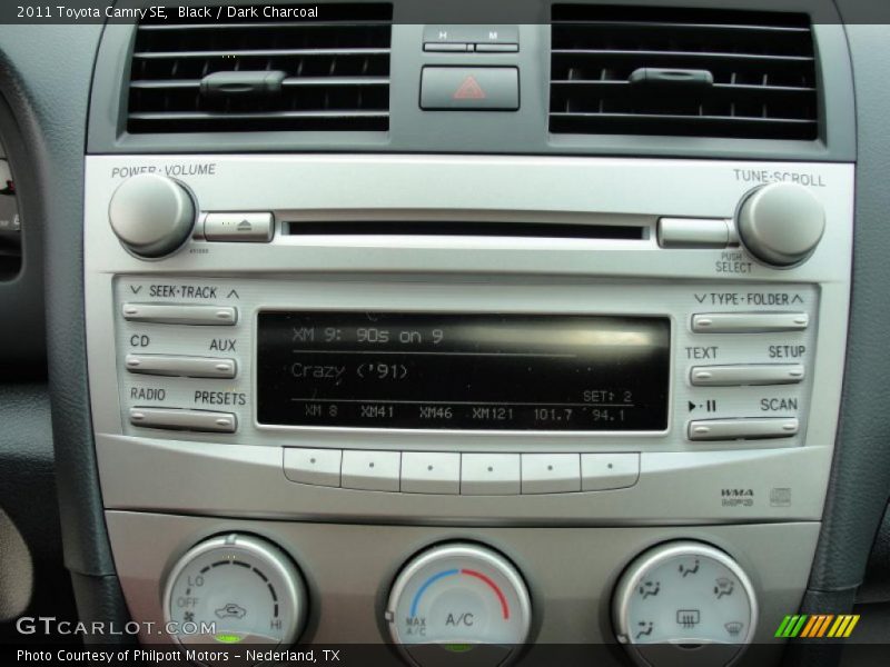 Black / Dark Charcoal 2011 Toyota Camry SE