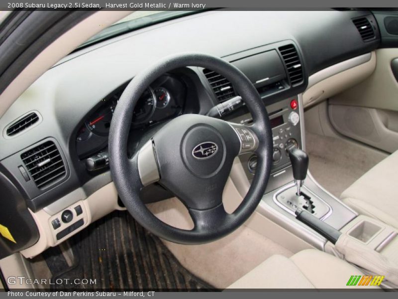 Harvest Gold Metallic / Warm Ivory 2008 Subaru Legacy 2.5i Sedan