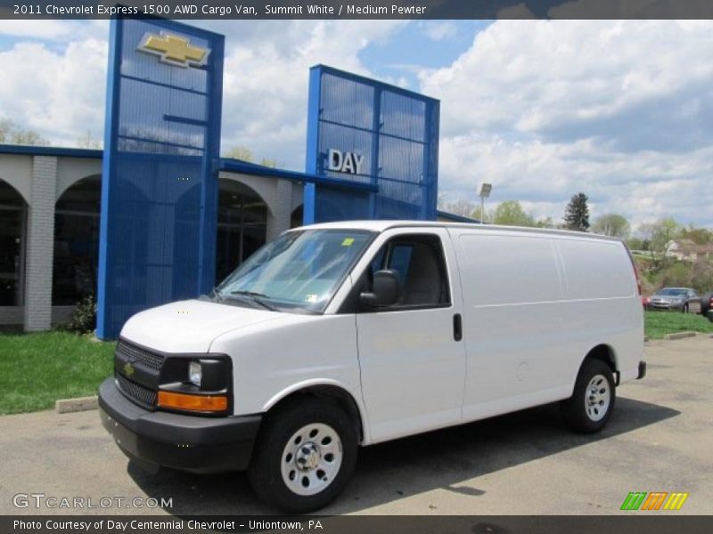 Summit White / Medium Pewter 2011 Chevrolet Express 1500 AWD Cargo Van