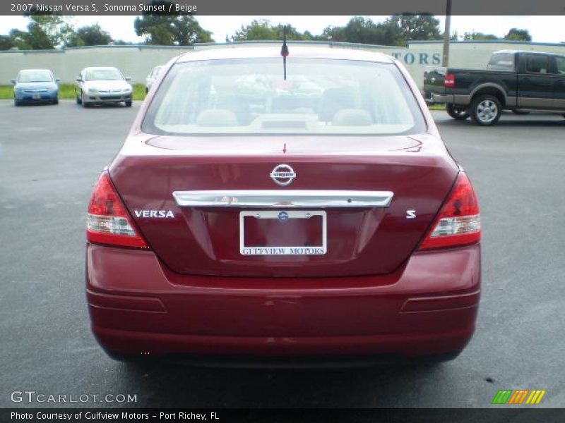 Sonoma Sunset / Beige 2007 Nissan Versa S