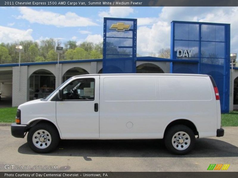 Summit White / Medium Pewter 2011 Chevrolet Express 1500 AWD Cargo Van