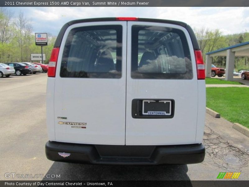 Summit White / Medium Pewter 2011 Chevrolet Express 1500 AWD Cargo Van