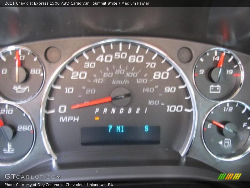 Summit White / Medium Pewter 2011 Chevrolet Express 1500 AWD Cargo Van