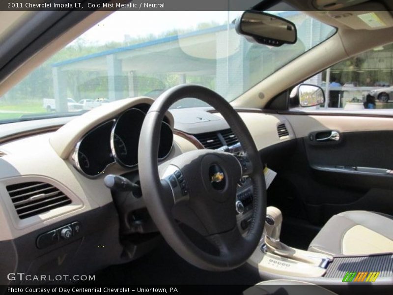 Gold Mist Metallic / Neutral 2011 Chevrolet Impala LT