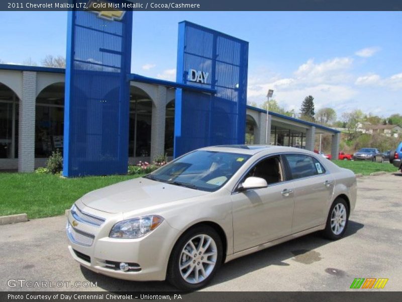 Gold Mist Metallic / Cocoa/Cashmere 2011 Chevrolet Malibu LTZ