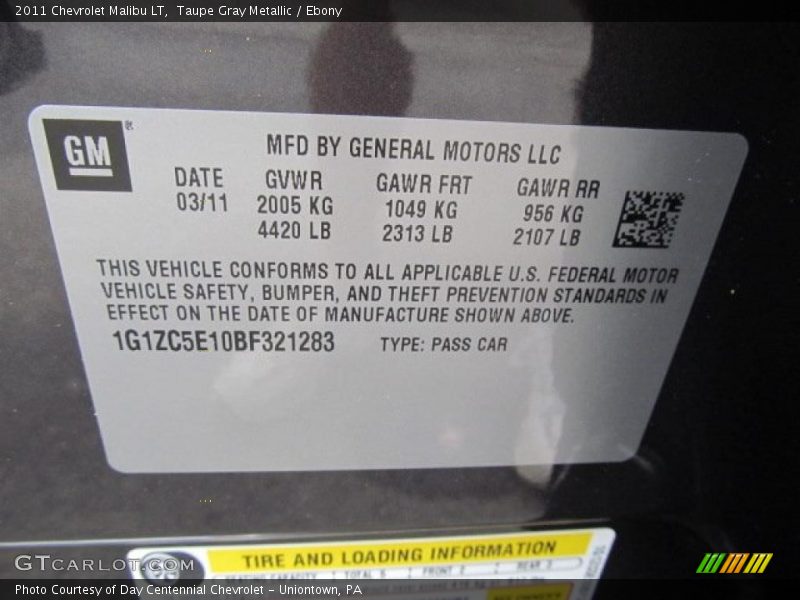 Taupe Gray Metallic / Ebony 2011 Chevrolet Malibu LT
