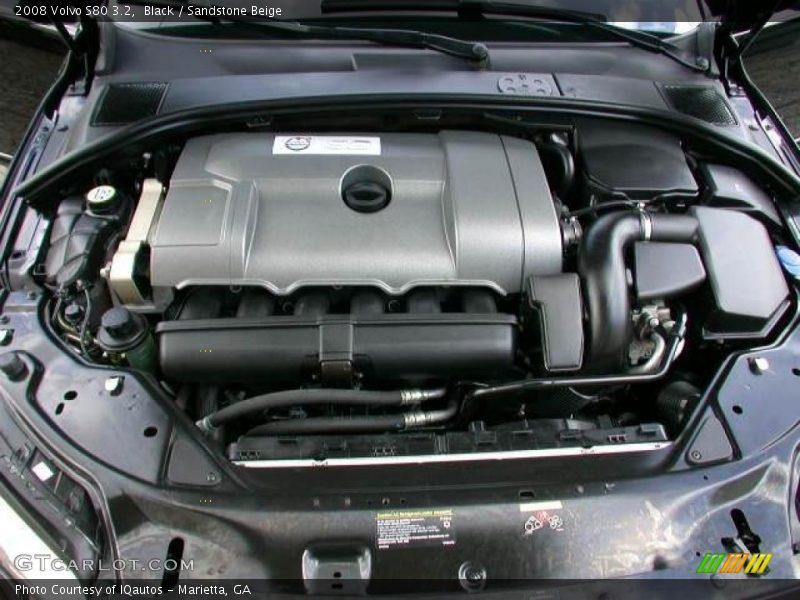 Black / Sandstone Beige 2008 Volvo S80 3.2