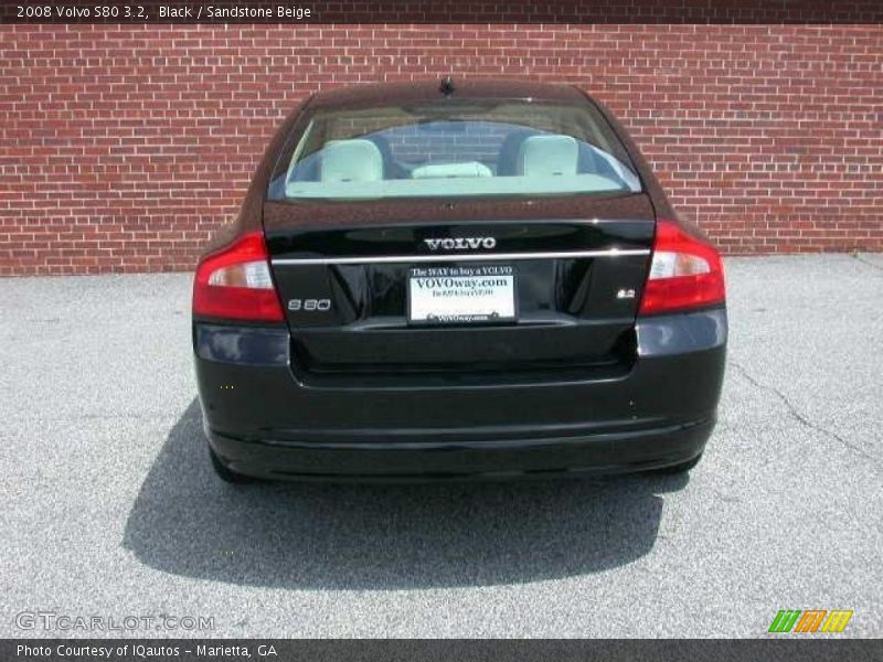 Black / Sandstone Beige 2008 Volvo S80 3.2