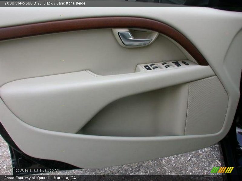 Black / Sandstone Beige 2008 Volvo S80 3.2