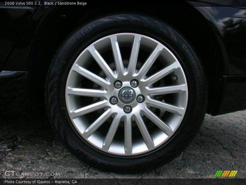 Black / Sandstone Beige 2008 Volvo S80 3.2