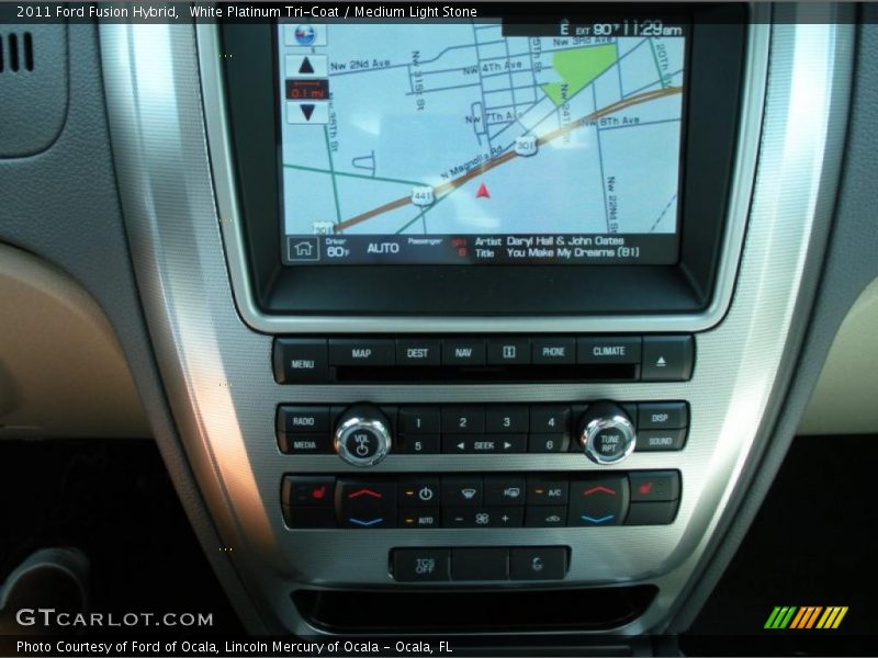 Navigation of 2011 Fusion Hybrid
