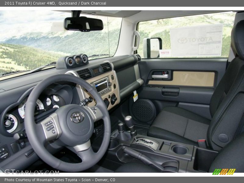  2011 FJ Cruiser 4WD Dark Charcoal Interior