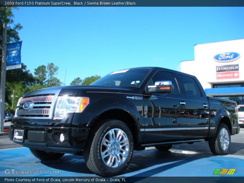 Black / Sienna Brown Leather/Black 2009 Ford F150 Platinum SuperCrew