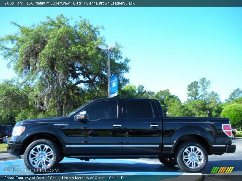 Black / Sienna Brown Leather/Black 2009 Ford F150 Platinum SuperCrew