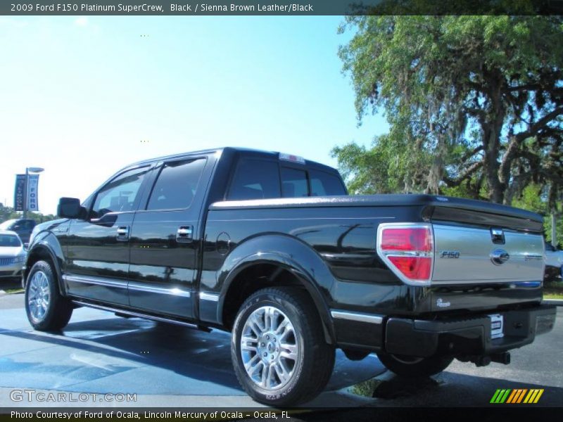 Black / Sienna Brown Leather/Black 2009 Ford F150 Platinum SuperCrew