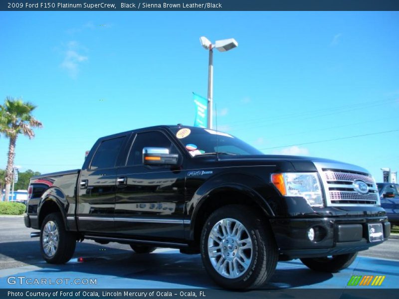 Black / Sienna Brown Leather/Black 2009 Ford F150 Platinum SuperCrew