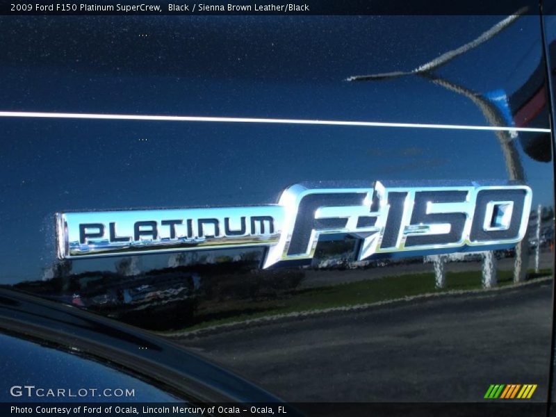Black / Sienna Brown Leather/Black 2009 Ford F150 Platinum SuperCrew