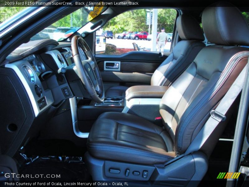 Black / Sienna Brown Leather/Black 2009 Ford F150 Platinum SuperCrew