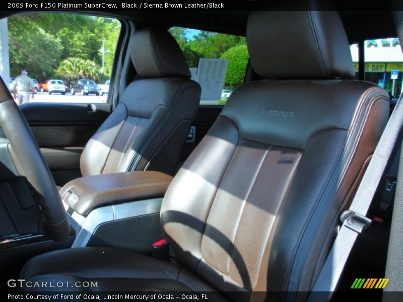 Black / Sienna Brown Leather/Black 2009 Ford F150 Platinum SuperCrew