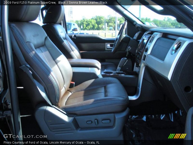 Black / Sienna Brown Leather/Black 2009 Ford F150 Platinum SuperCrew
