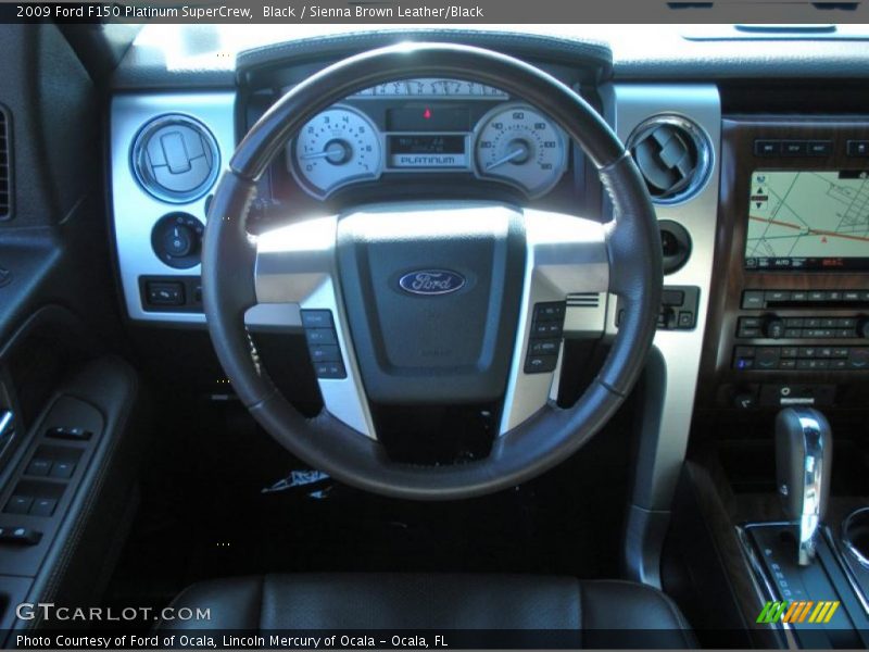 Black / Sienna Brown Leather/Black 2009 Ford F150 Platinum SuperCrew