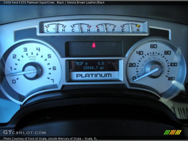 Black / Sienna Brown Leather/Black 2009 Ford F150 Platinum SuperCrew