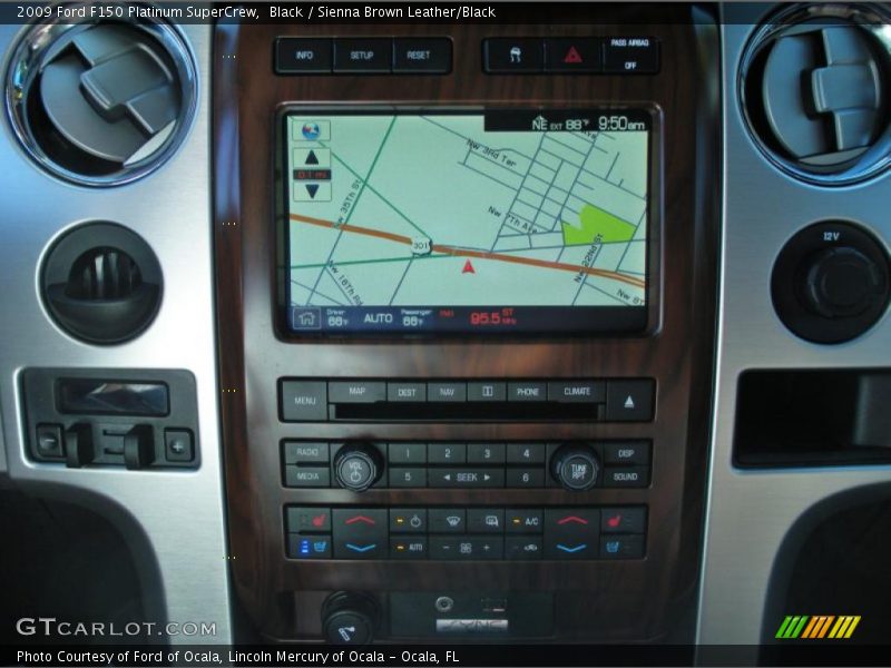Black / Sienna Brown Leather/Black 2009 Ford F150 Platinum SuperCrew