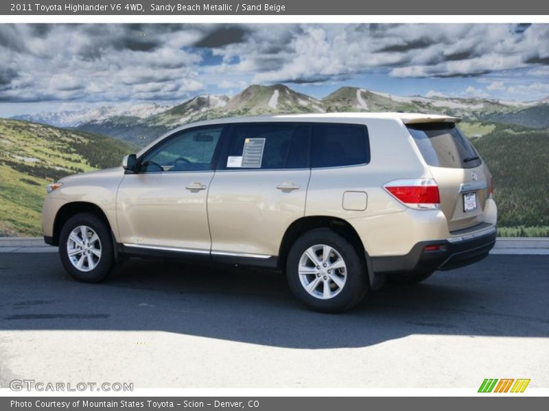 Sandy Beach Metallic / Sand Beige 2011 Toyota Highlander V6 4WD