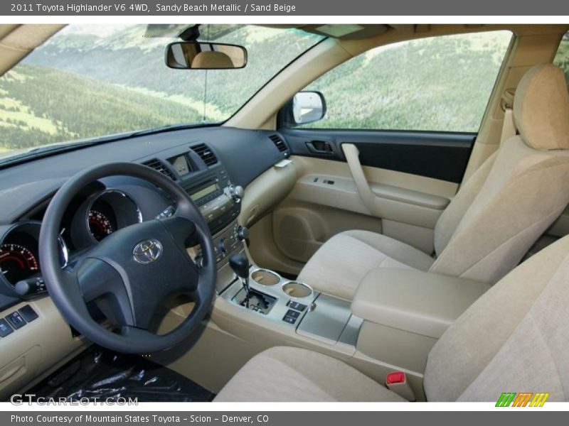 Sandy Beach Metallic / Sand Beige 2011 Toyota Highlander V6 4WD