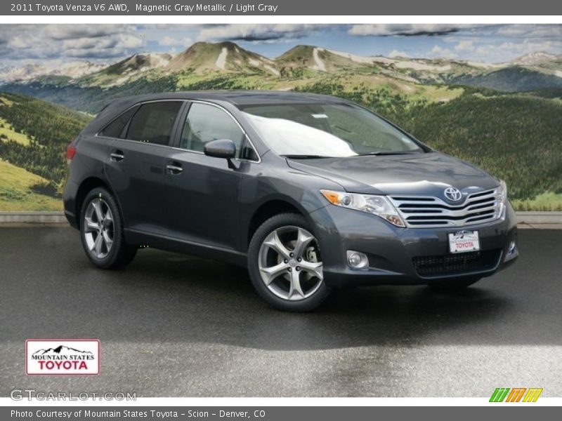 Magnetic Gray Metallic / Light Gray 2011 Toyota Venza V6 AWD