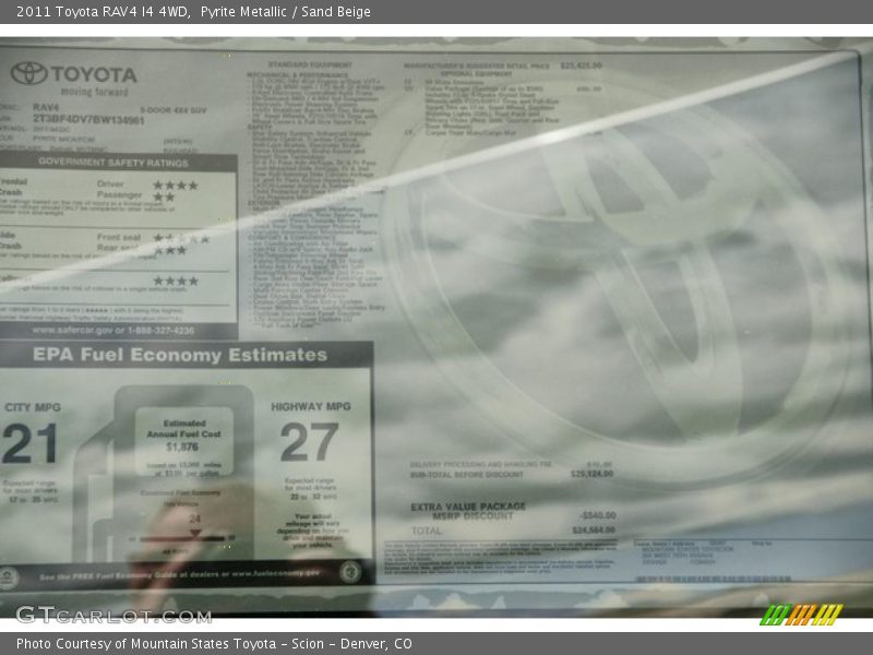 Pyrite Metallic / Sand Beige 2011 Toyota RAV4 I4 4WD