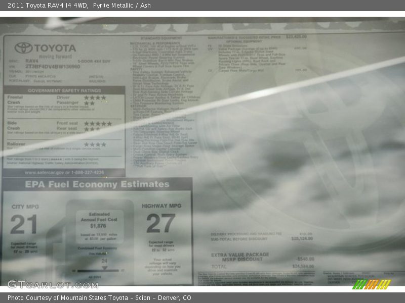 Pyrite Metallic / Ash 2011 Toyota RAV4 I4 4WD