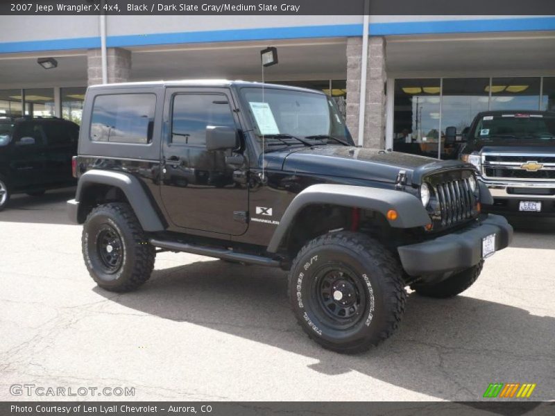 Black / Dark Slate Gray/Medium Slate Gray 2007 Jeep Wrangler X 4x4