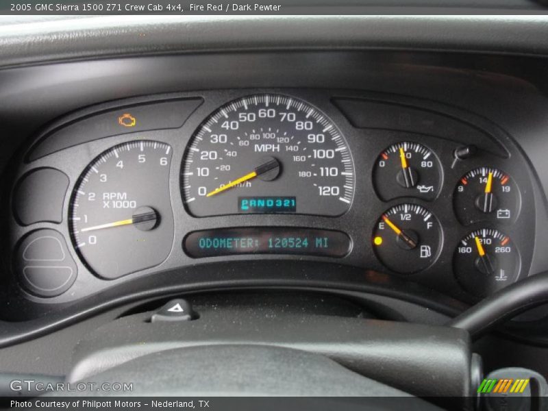 Fire Red / Dark Pewter 2005 GMC Sierra 1500 Z71 Crew Cab 4x4