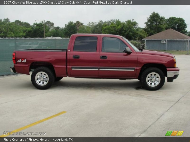 Sport Red Metallic / Dark Charcoal 2007 Chevrolet Silverado 1500 Classic LS Crew Cab 4x4