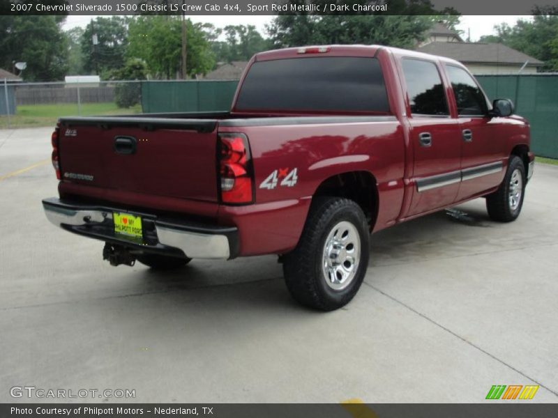 Sport Red Metallic / Dark Charcoal 2007 Chevrolet Silverado 1500 Classic LS Crew Cab 4x4