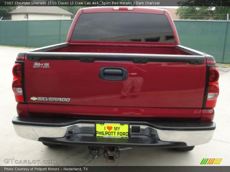 Sport Red Metallic / Dark Charcoal 2007 Chevrolet Silverado 1500 Classic LS Crew Cab 4x4
