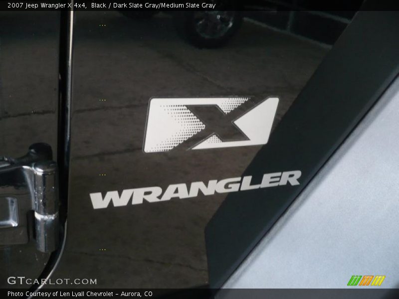 Black / Dark Slate Gray/Medium Slate Gray 2007 Jeep Wrangler X 4x4
