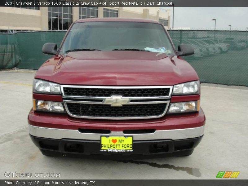 Sport Red Metallic / Dark Charcoal 2007 Chevrolet Silverado 1500 Classic LS Crew Cab 4x4